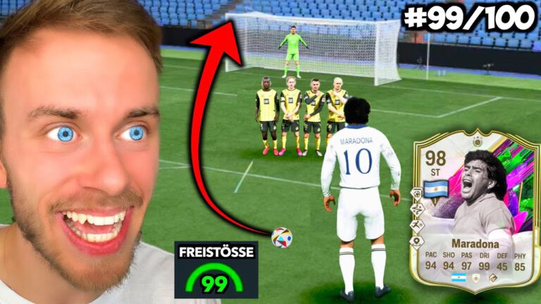 98er Diego Maradona – Freistöße prägen sein Team