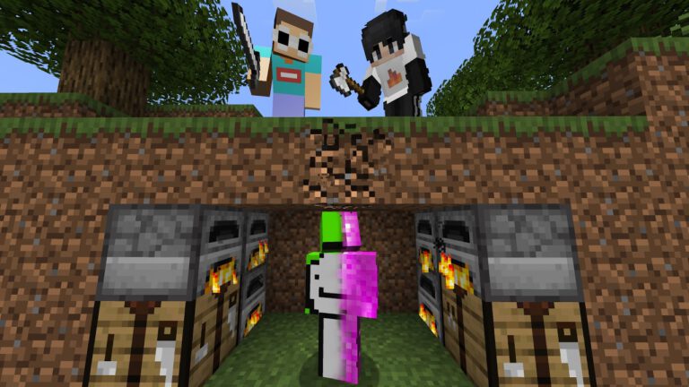 Minecraft Speedrunner gegen zwei Jäger im Duell