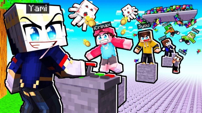 100 Spieler gegen Yami im Minecraft Parkour.