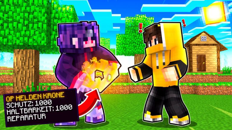 Ich schenke Syou die OP Heldenkrone in Minecraft