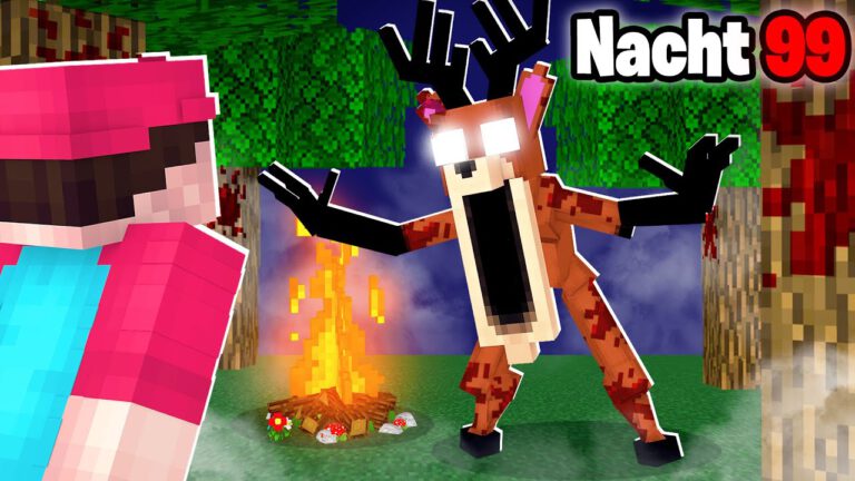 99 Nächte im Wald überleben in Minecraft