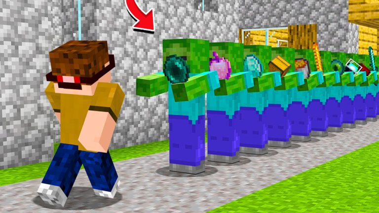 Minecraft mit Zombies als Helfer