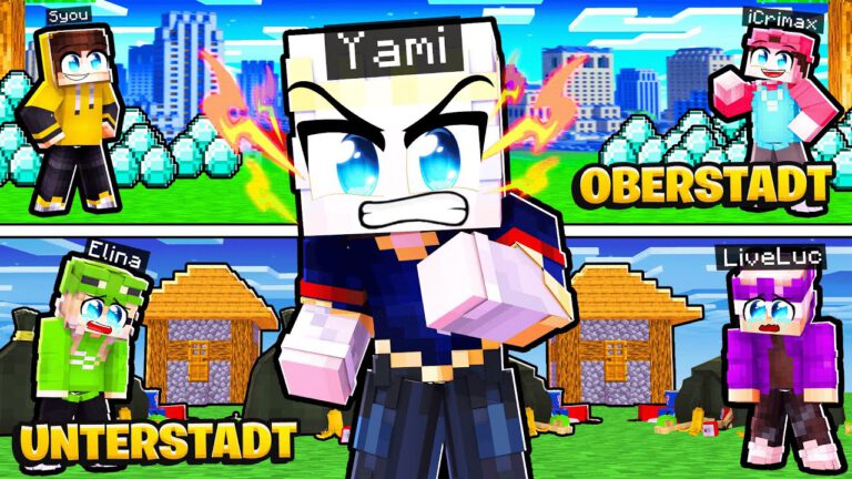 Mein Plan für die Ober- und Unterstadt in Minecraft