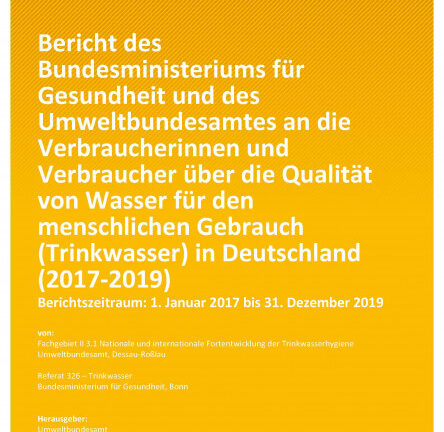 Trinkwasserqualität in Deutschland: Bericht 2017-2019
