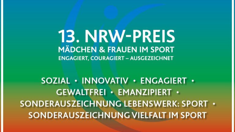 NRW-Preis für Mädchen und Frauen im Sport 2023