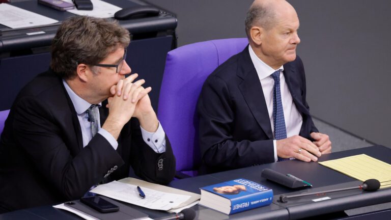 Grüner präsentiert Merkels Buch in Asyl-Debatte auf Regierungsbank