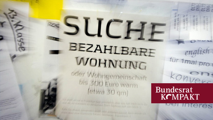 BundesratKOMPAKT zur Mietpreisbremse