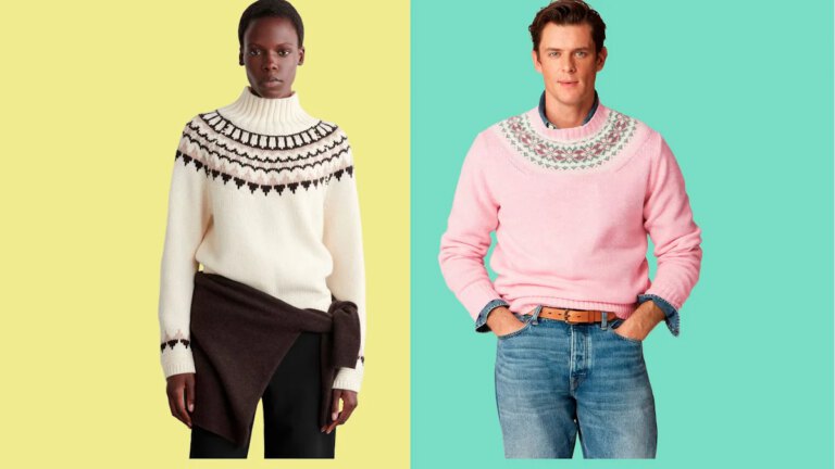 Fair Isle Pullover: Schöner Kranz im Trend