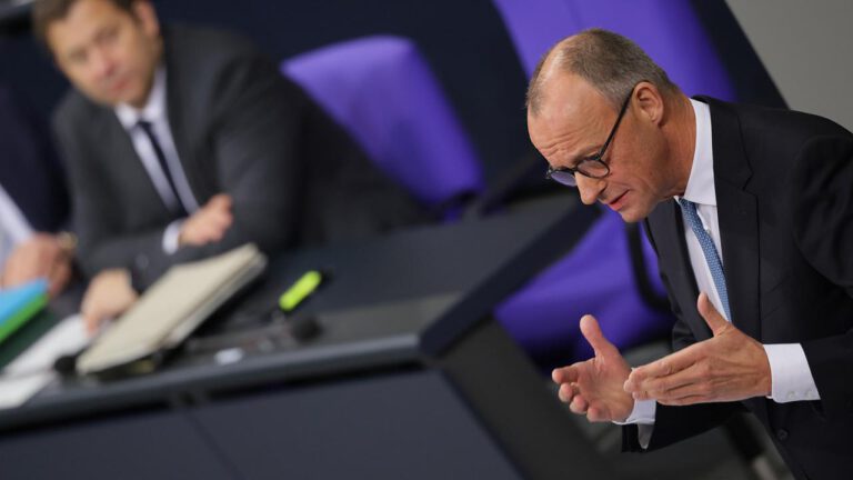 Merz wehrt sich entschieden gegen Weidels Vorwürfe im Bundestag