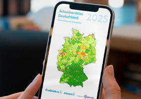 SchuldnerAtlas Deutschland 2025: Überschuldung nimmt zu