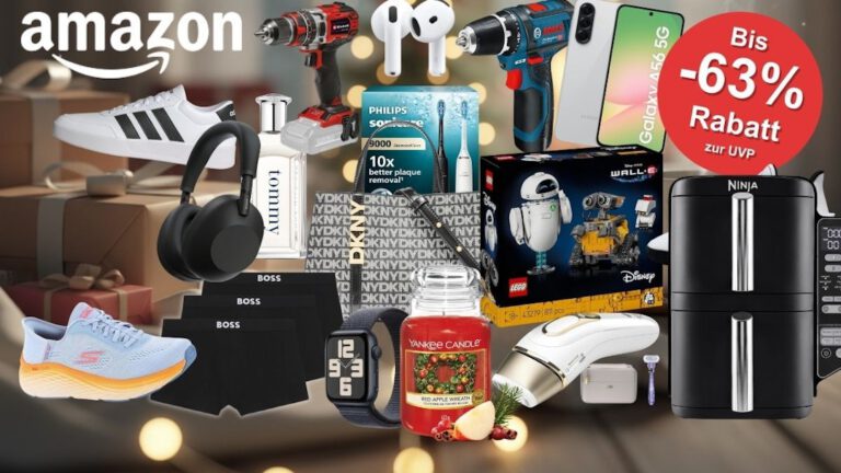 Weihnachtsangebote bei Amazon: Nur bis morgen bis -63% sparen