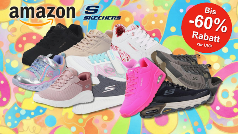 Skechers Mega Deals: Bis zu -60% auf Sneaker bei Amazon