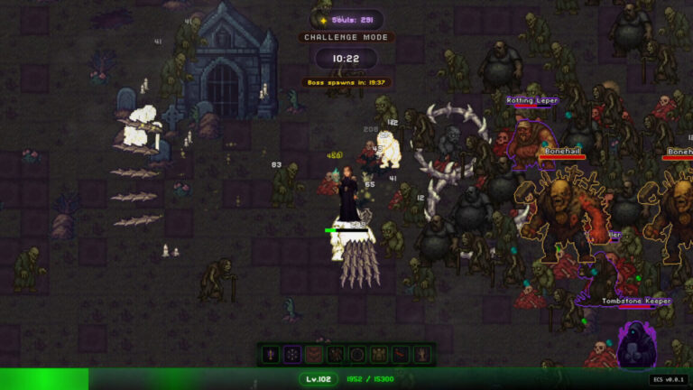 Vampire Survivors im Guild Wars-Builds-Stil