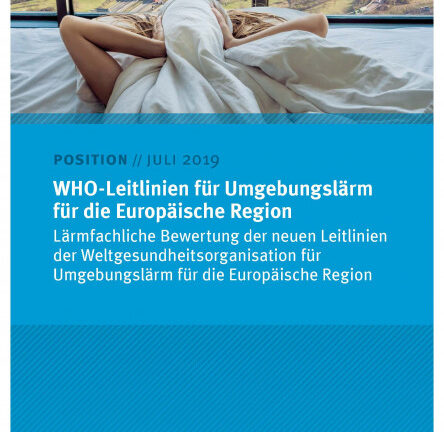 WHO-Richtlinien zu Lärm in der europäischen Umgebung