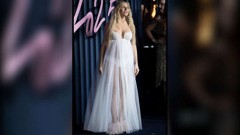 Sienna Miller zeigt Babybauch in transparenter Traumrobe